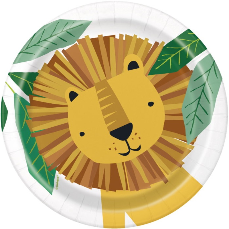 Animal Jungle Party Cake Plates Pack of 8