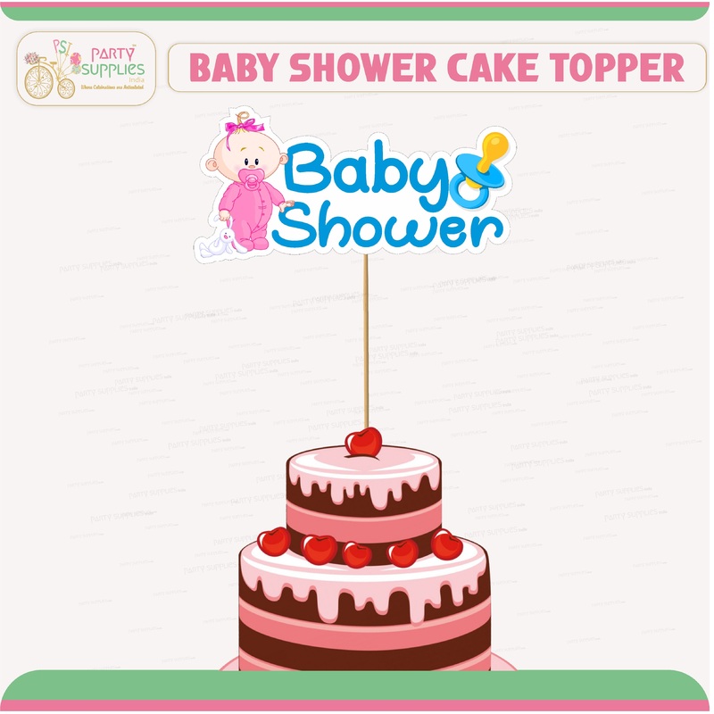 Baby Shower Theme Cake Topper