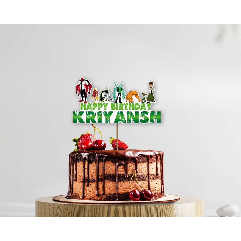 Ben 10 Theme Customize Cake Topper