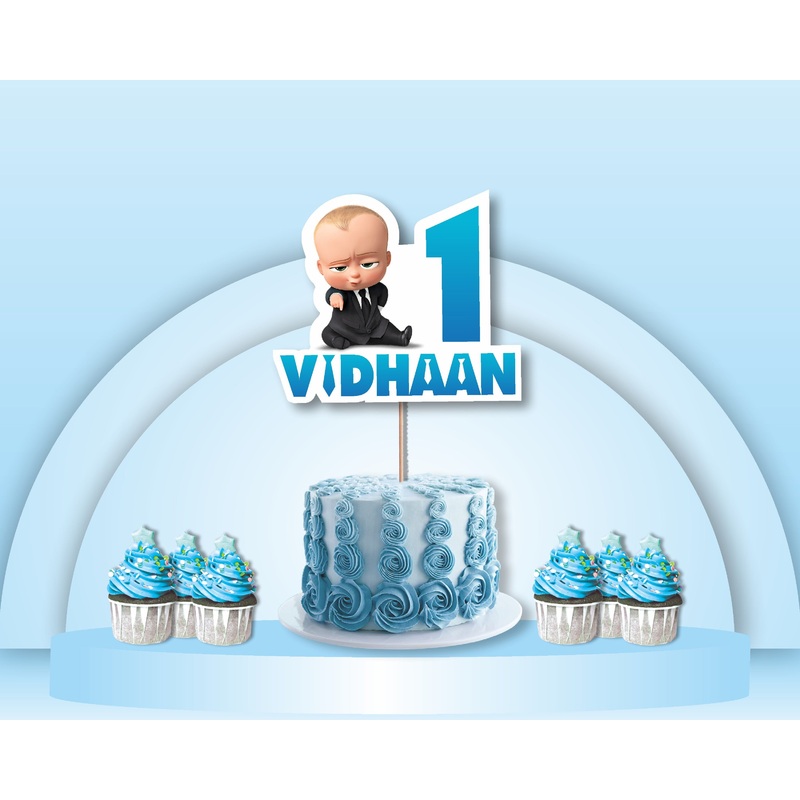 Boss Baby Theme Cake Topper