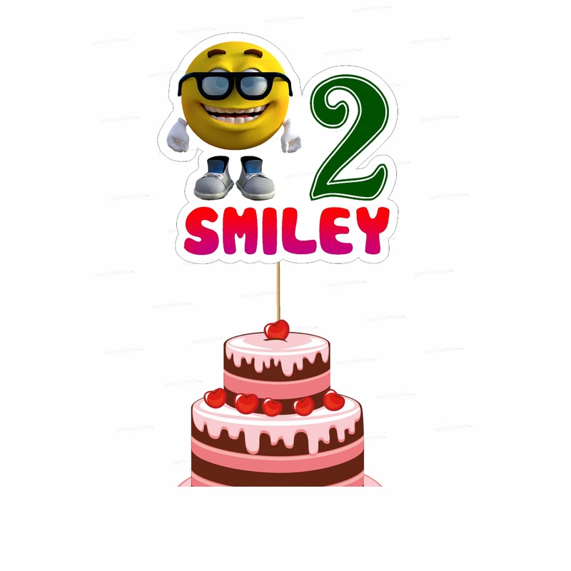 Emoji Theme Customized Cake Topper