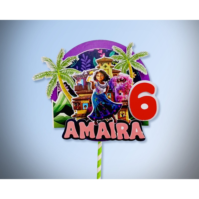Encanto theme Hand Crafted Cake Topper