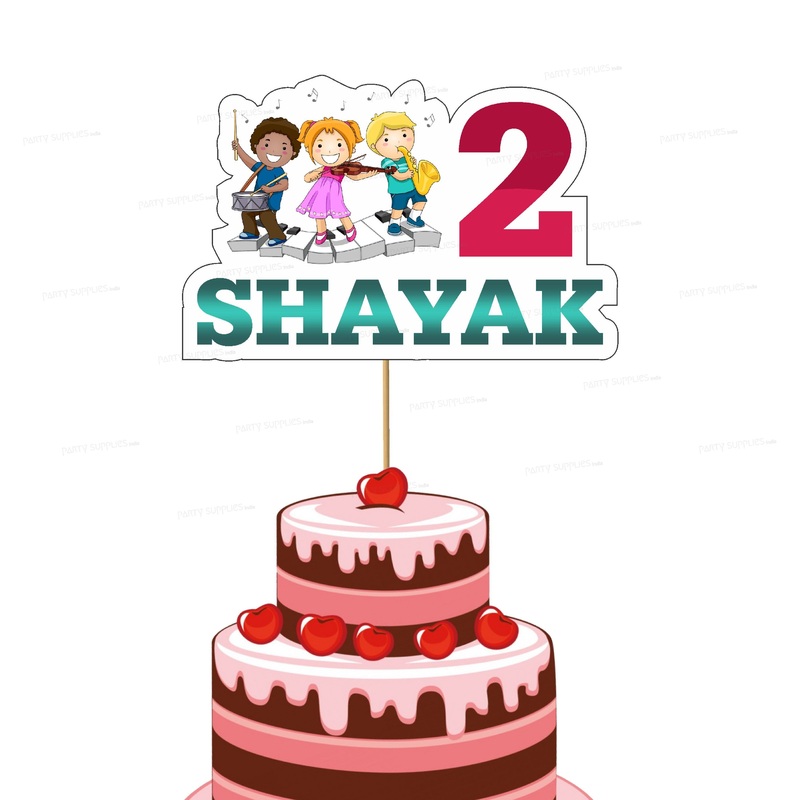 Music Theme Customized Cake Topper