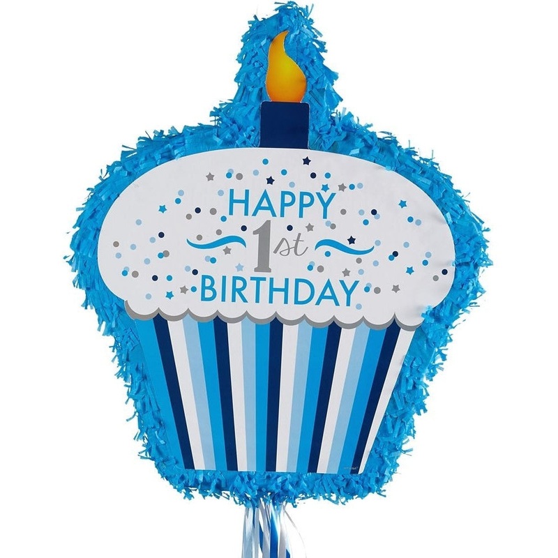 Pinata - Pull Cupcake 1st Birthday Boy