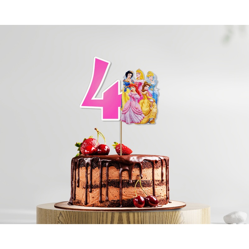 Princess Theme Personalized Cake Topper