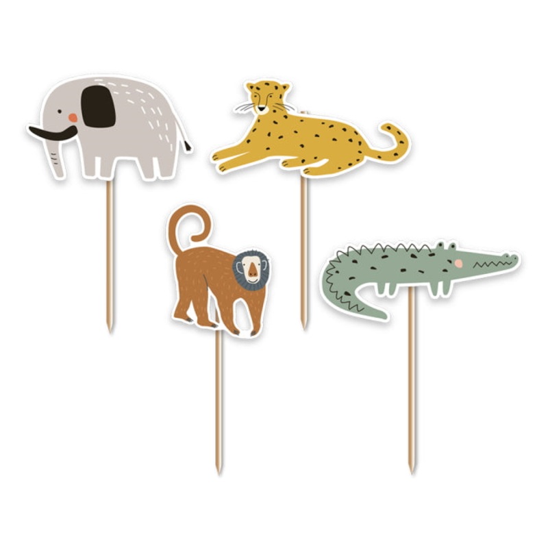 Safari Cupcake Toppers Pack of 12