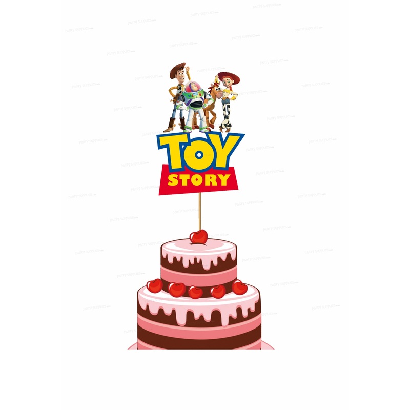 Toy Story Theme Customized Cake Topper