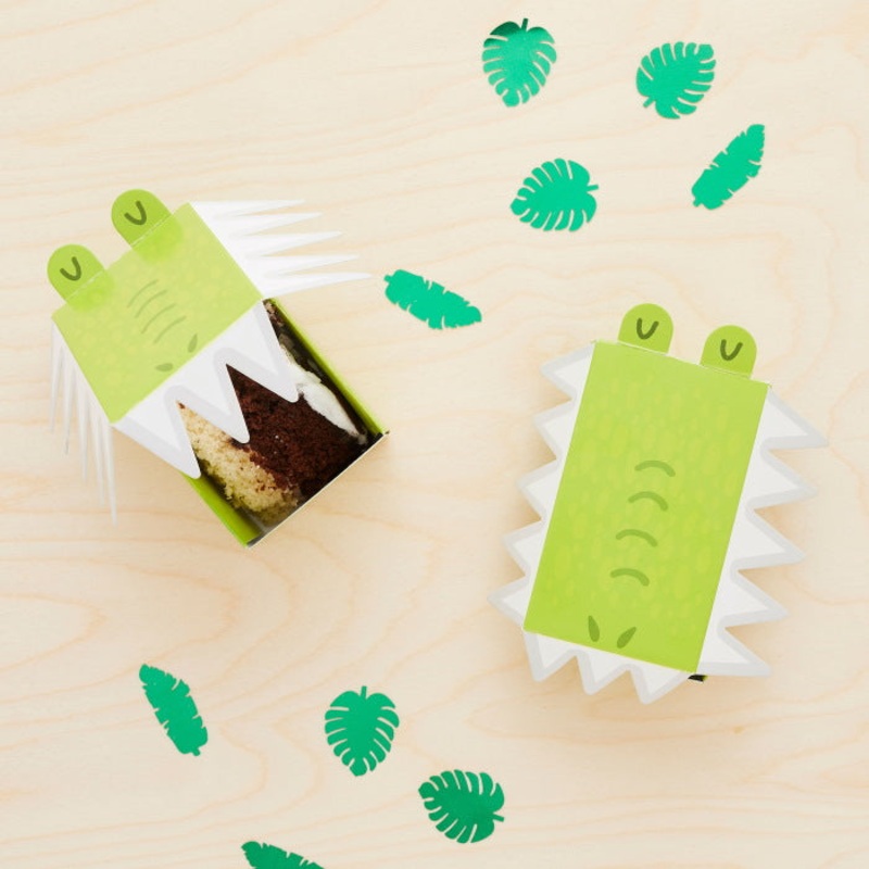 Crocodile Mini Cake Boxes 10 Pack