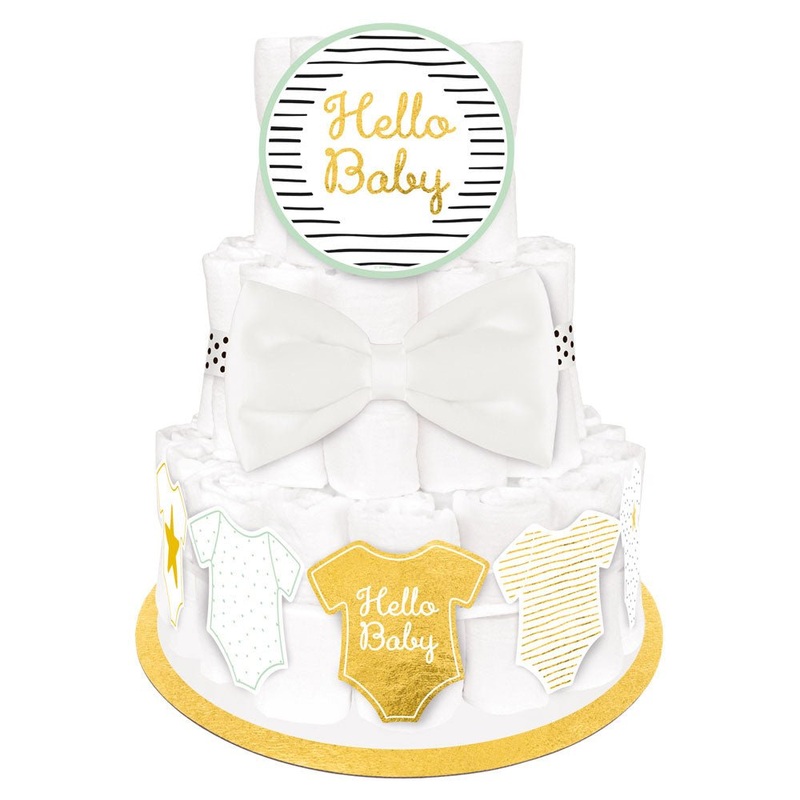 Hello Baby Diaper Cake