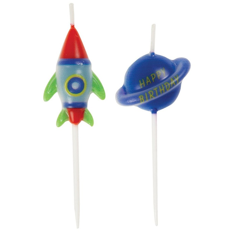 Outer Space Cake Candles