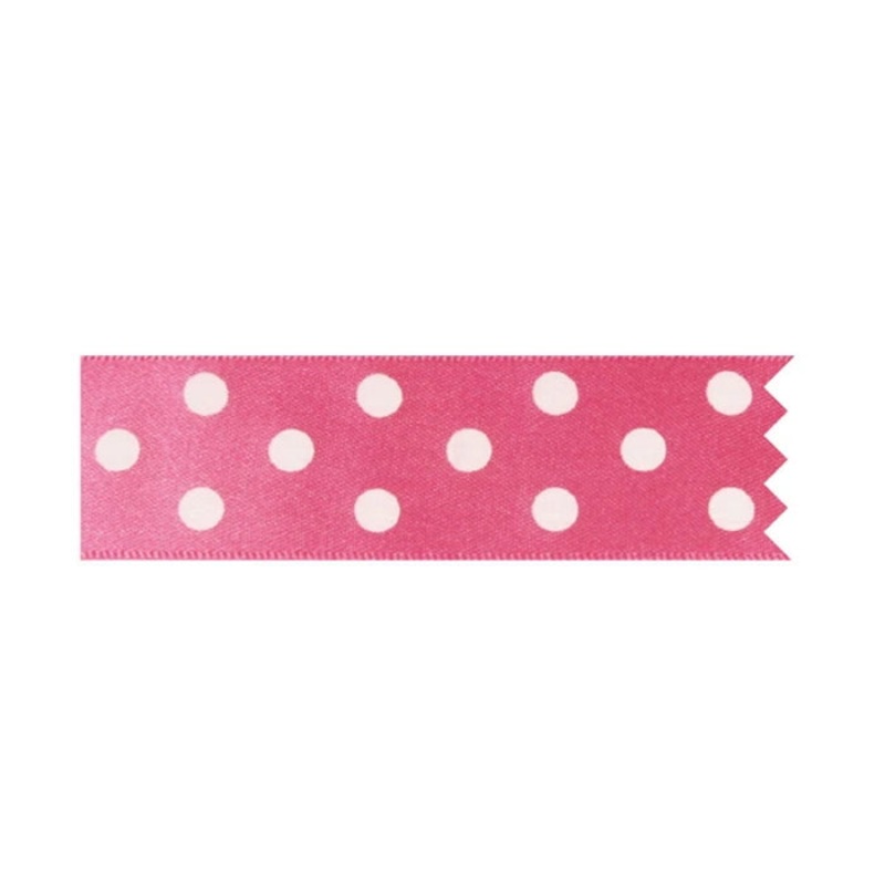 Pink Polka Dots Cake Ribbon Decoration 1 Metre
