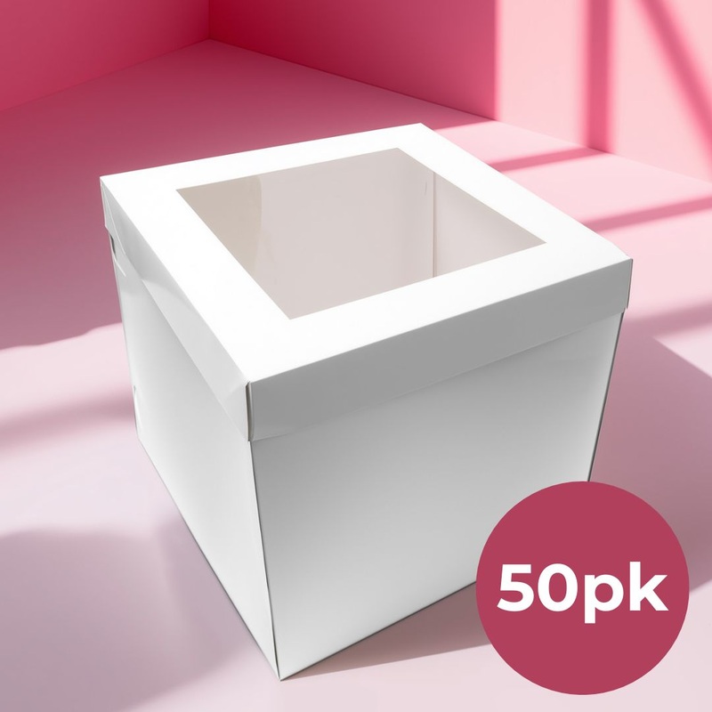 Cake Box 8" x 8" x 10" - Bulk 50pk - LIMITED TIME SPECIAL