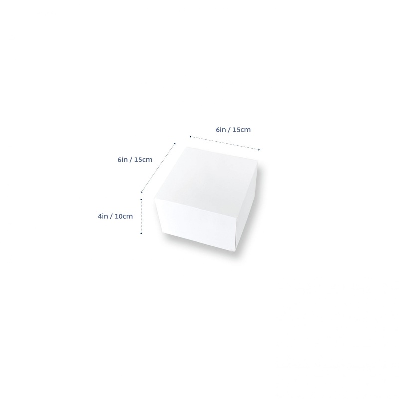 Cake Box Low 6x6x4(H)in