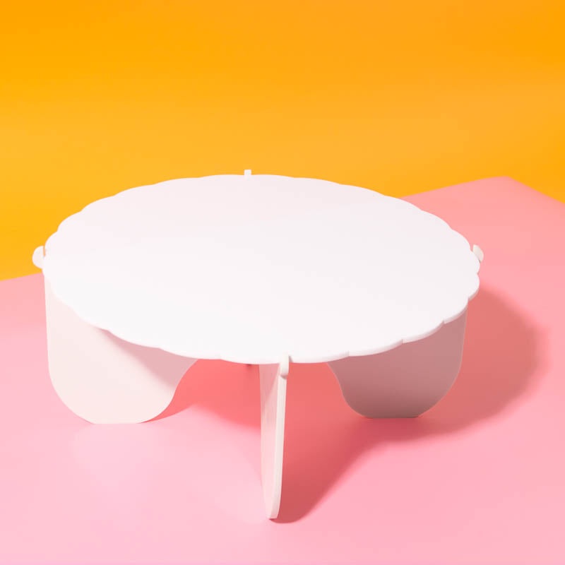 CAKE & CANDLE Plateau Gateau 3-Piece Cake Stand (WHITE)