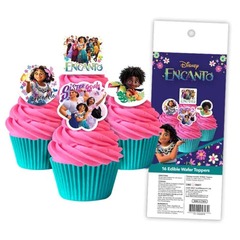 Encanto Cupcake Wafer Toppers 16pcs *PAST BB*