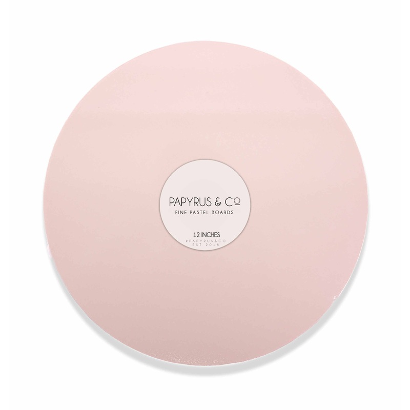 PASTEL PINK 12" Round Masonite Cake Board