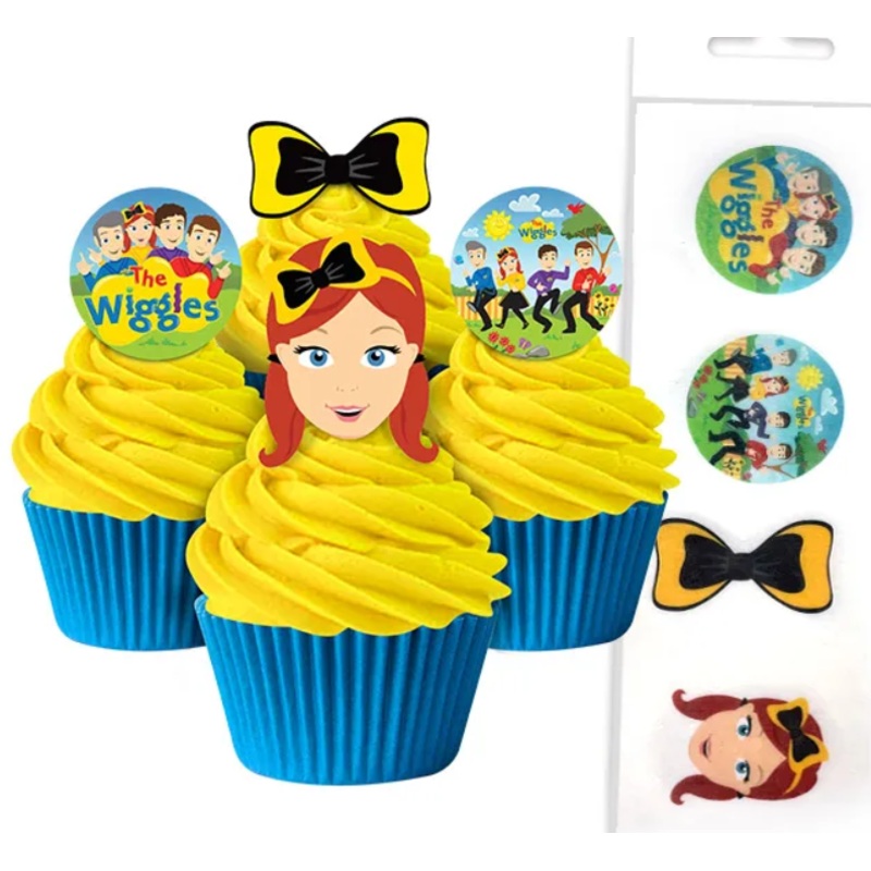 The Wiggles Cupcake Wafer Toppers 16pcs *PAST BB*