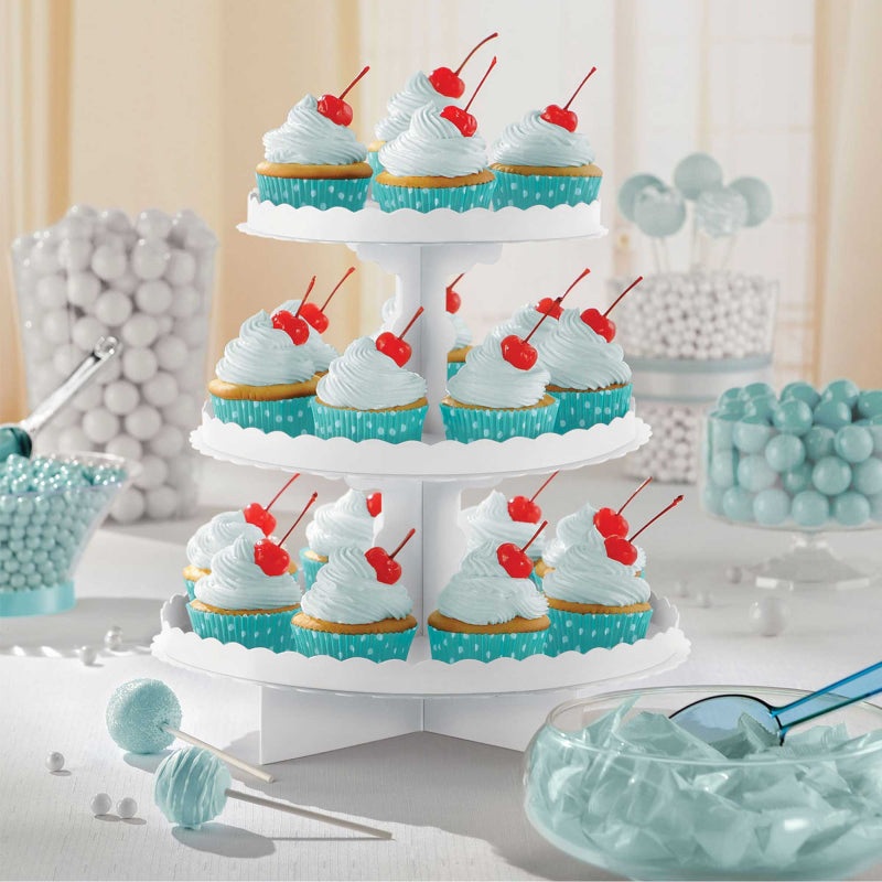 3 Tier Cupcake Stand White