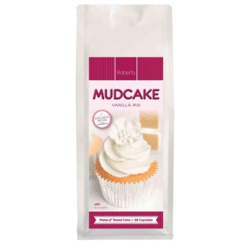 Baking Premix Professional Vanilla Mud Cake Mix 1kg Roberts