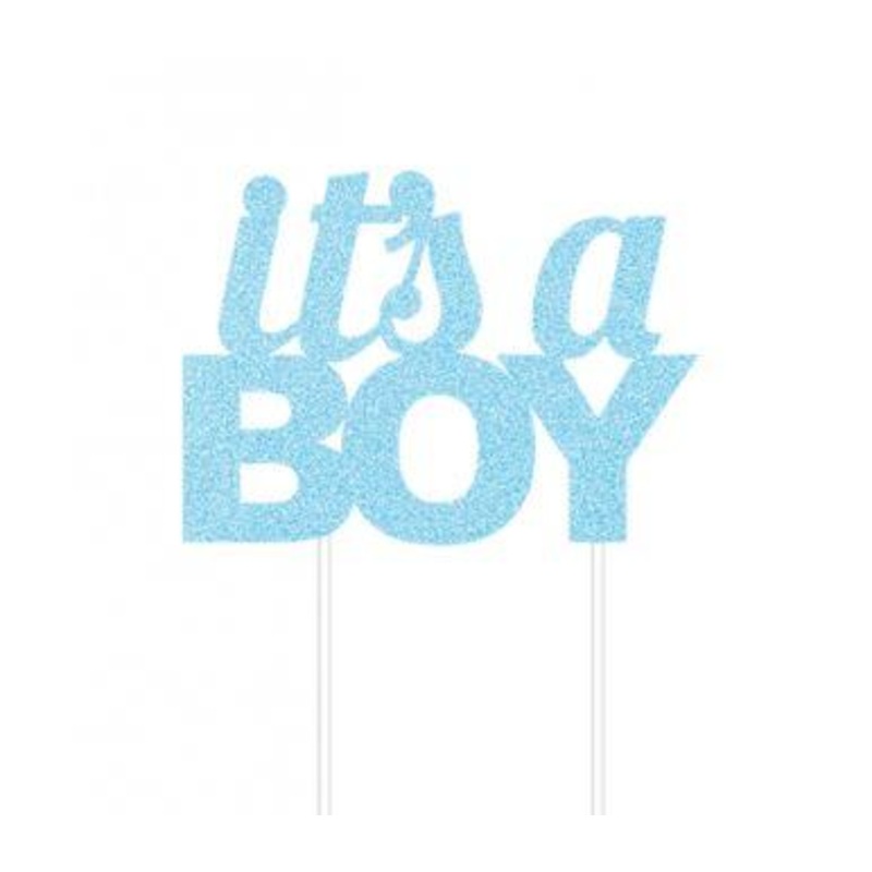 Cake Topper Its A Boy Glittered Discontinued Last chance buy