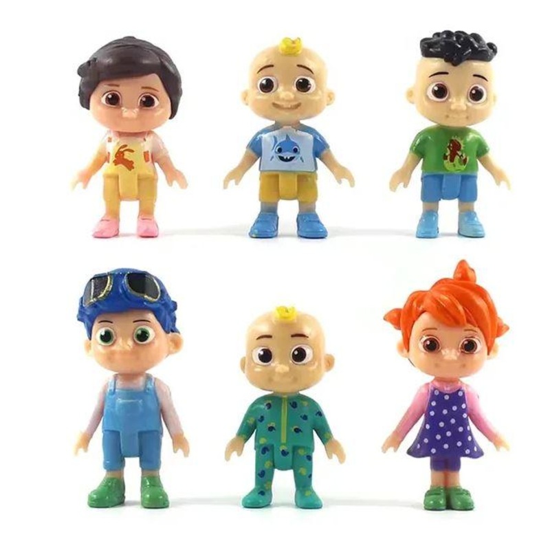 Cocomelon Cake Toppers/Figurines Plastic Pk/6
