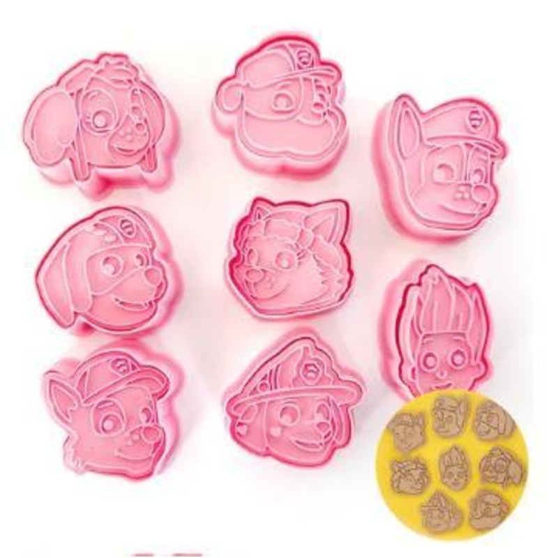 Cookie Cutters Paw Patrol Set Pk/8 Cake Craft