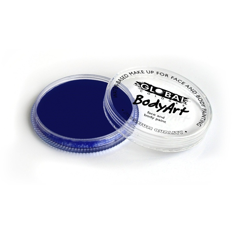 Face & Body Paint Bodyart Blue Dark Cake 20g