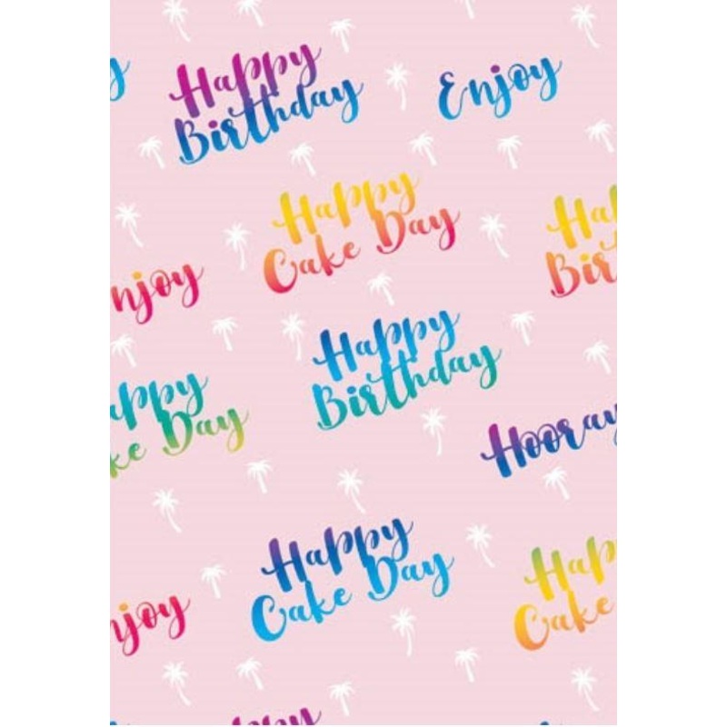 Gift Wrapping Paper Happy Birthday/Cake Day