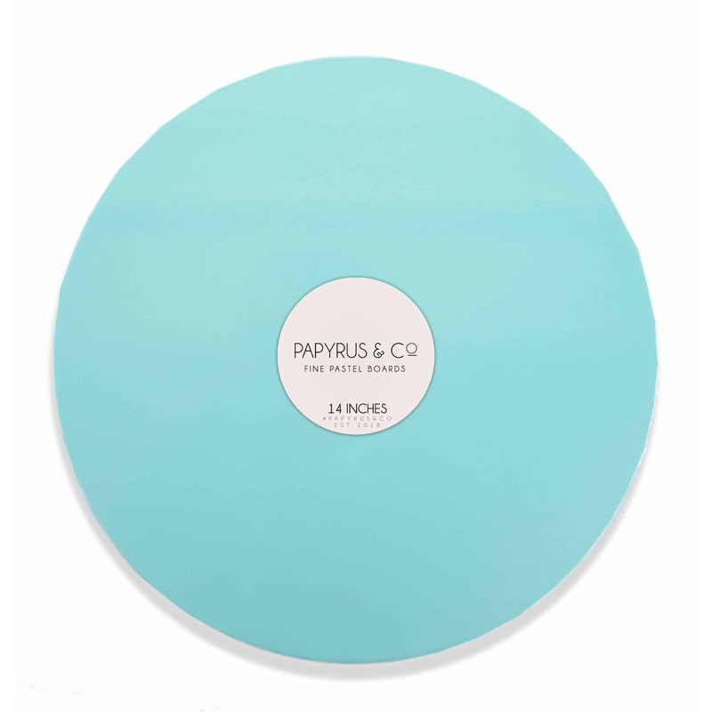 PASTEL BLUE 14" Round Masonite Cake Board