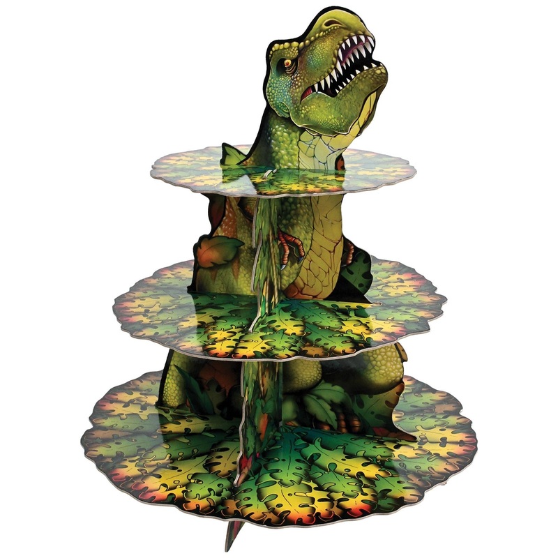 12 Pack Beistle Dinosaur Party Cupcake Stand