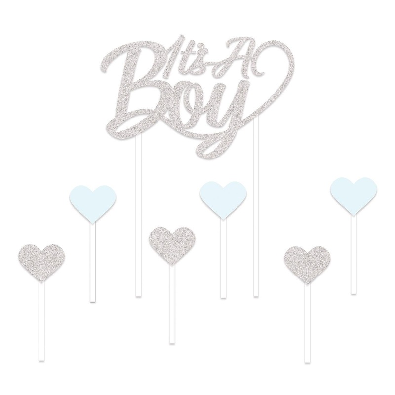 12 Pack Beistle It's A Boy Cake Topper