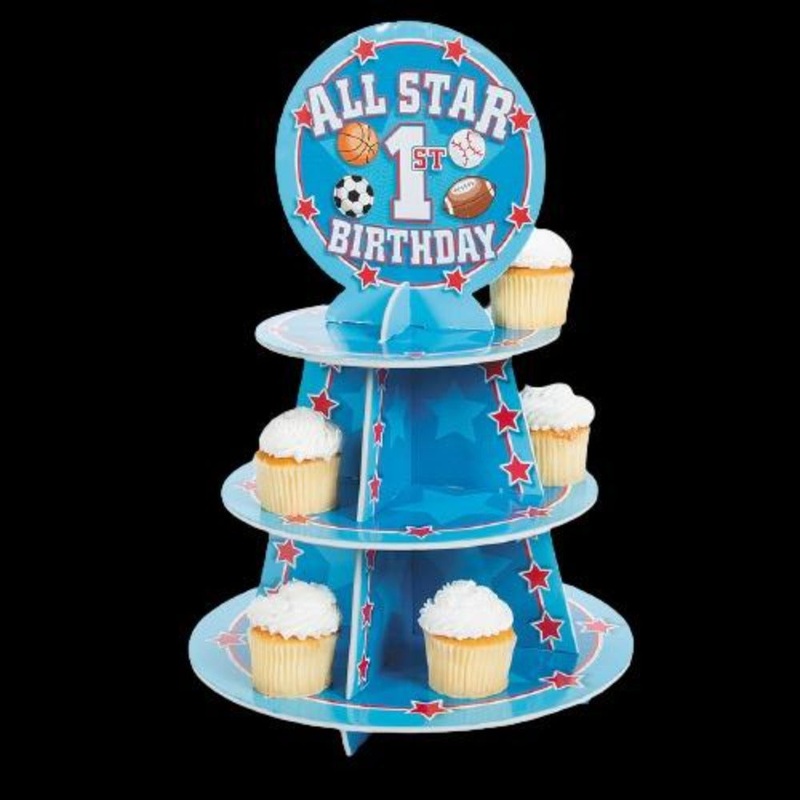 1st Birthday All Star Cupcake Stand