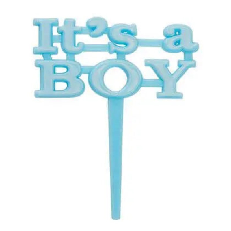 Baby Shower - "Its A Boy" Blue Cake Picks