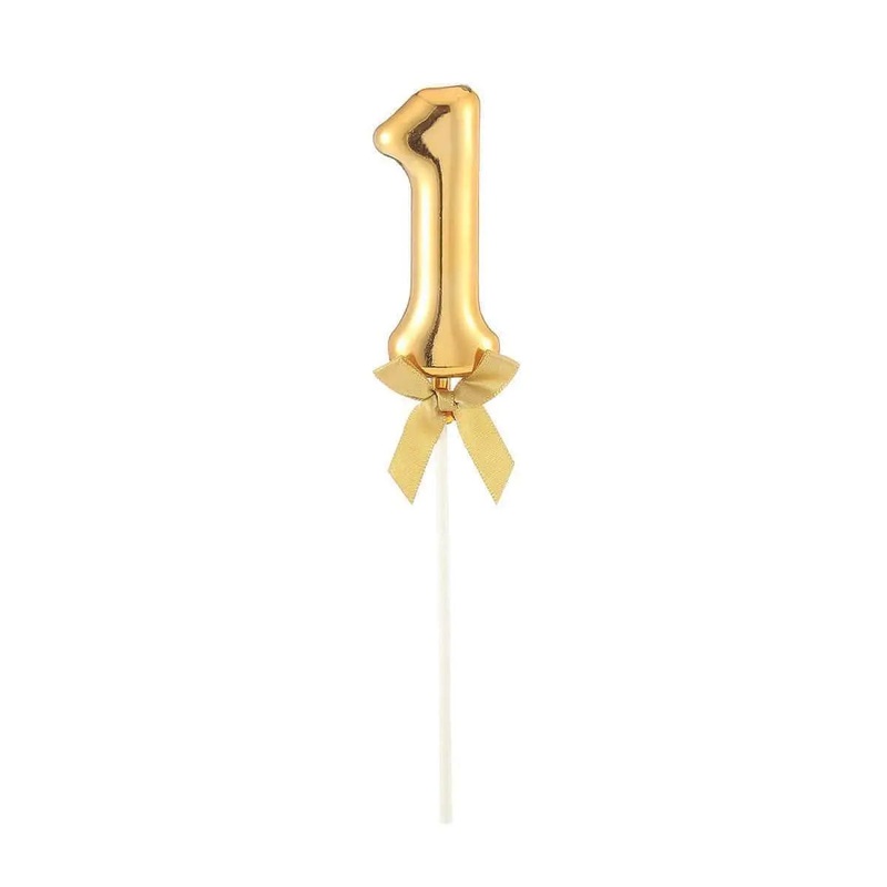 Cake Topper Number '1' - Gold