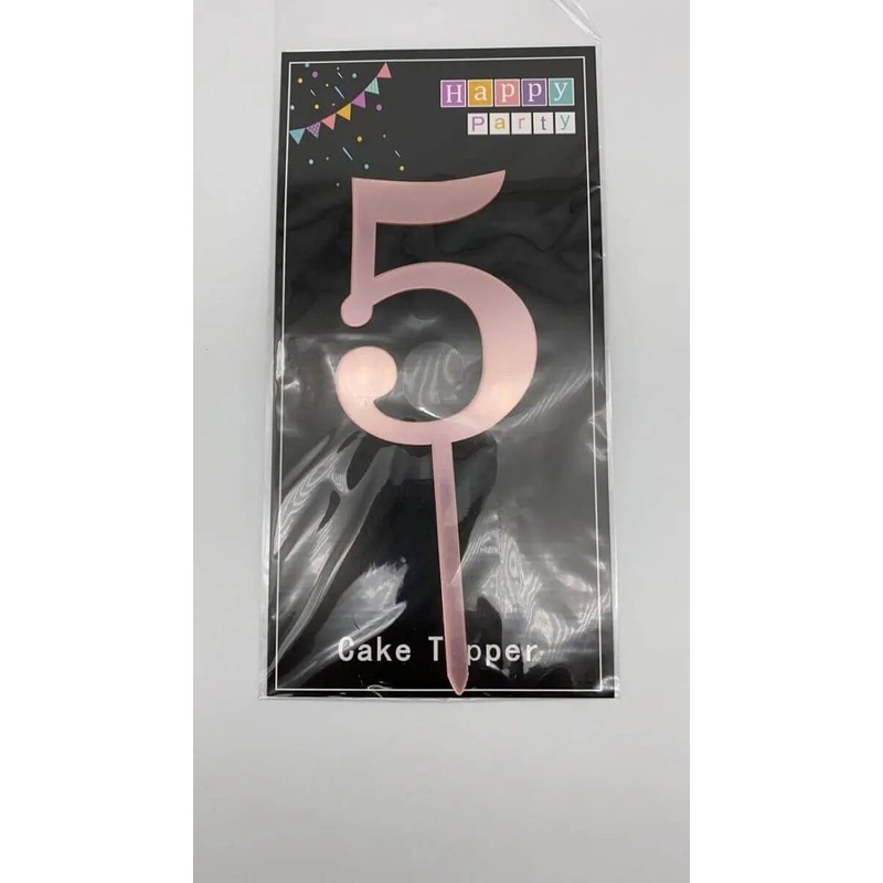 Cake Topper Rose Gold #5