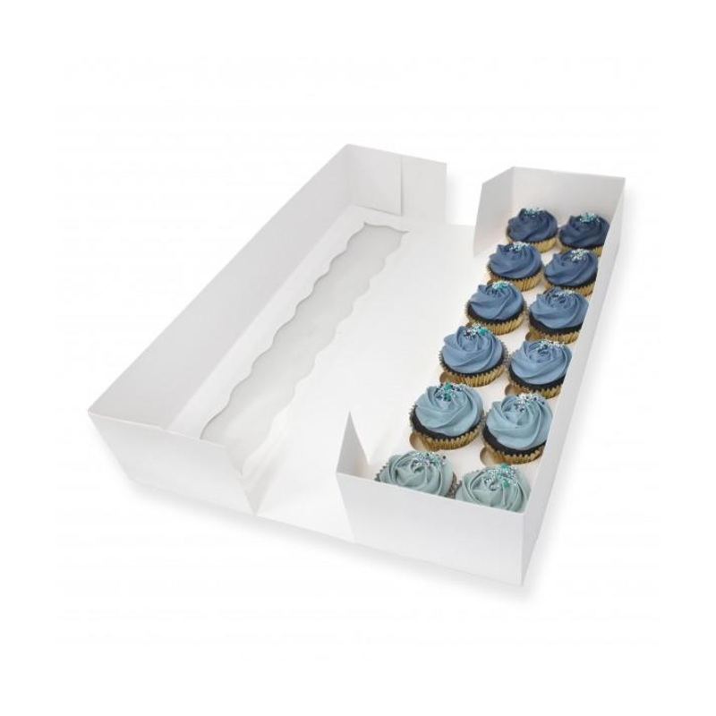 Cupcake Box For 12 Long Style & Insert Each