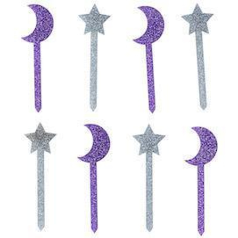 Galaxy Acrylic Cake Toppers