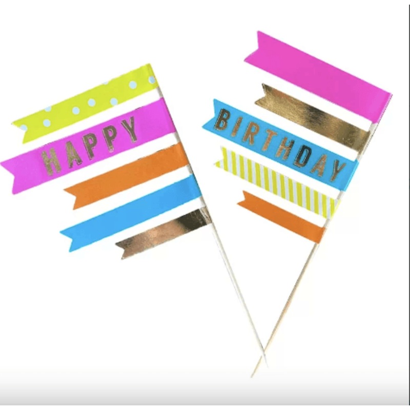 Happy Birthday Cake Picks