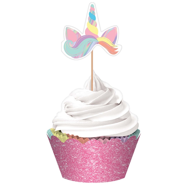 Magical Rainbow Birthday Cupcake Kit - Pack of 24
