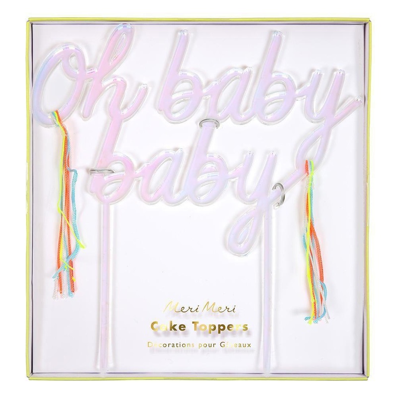 Oh Baby Baby Acrylic Cake Topper