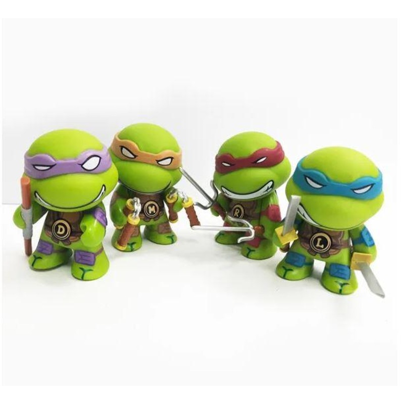 Teenage Mutant Ninja Turtles Cake Toppers/Figurines Plastic Pk/4
