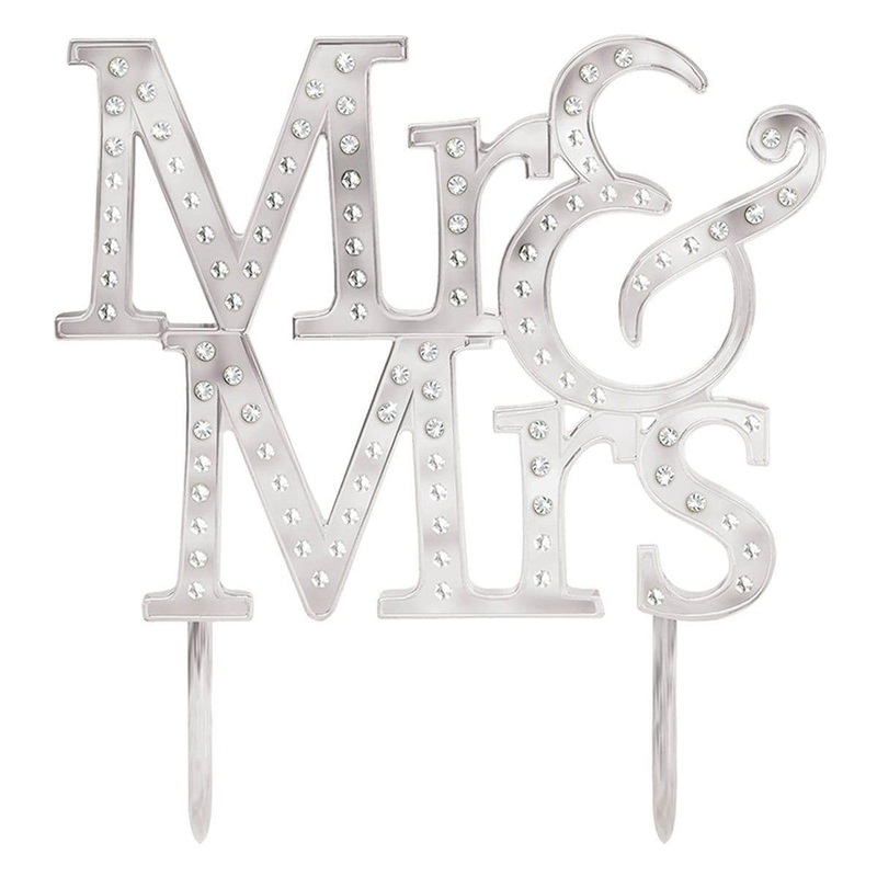 Cake Topper - Mr & Mrs 5.25 X 5 In.