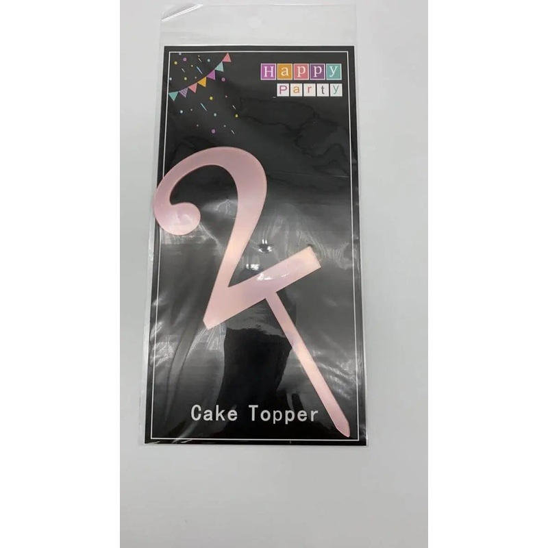Cake Topper Rose Gold #2