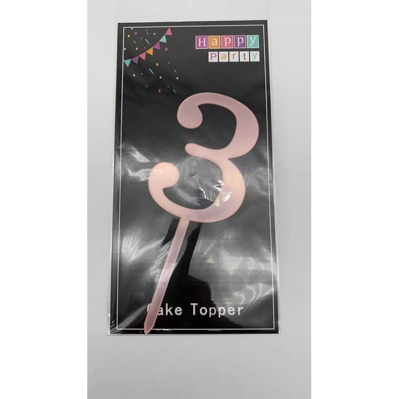 Cake Topper Rose Gold #3