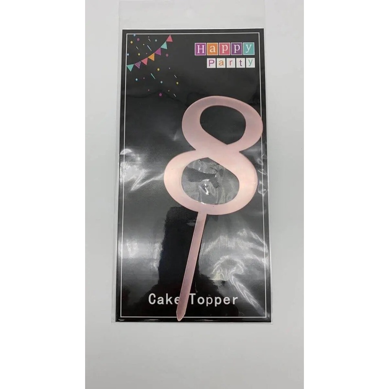 Cake Topper Rose Gold #8