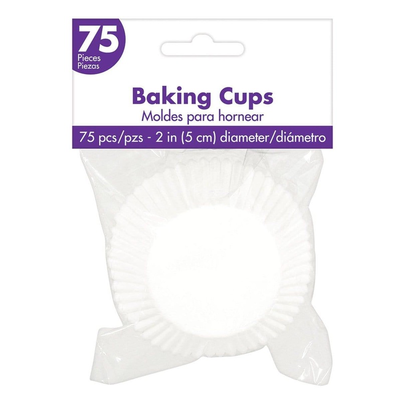 Cupcake Cases 75/pkg - White