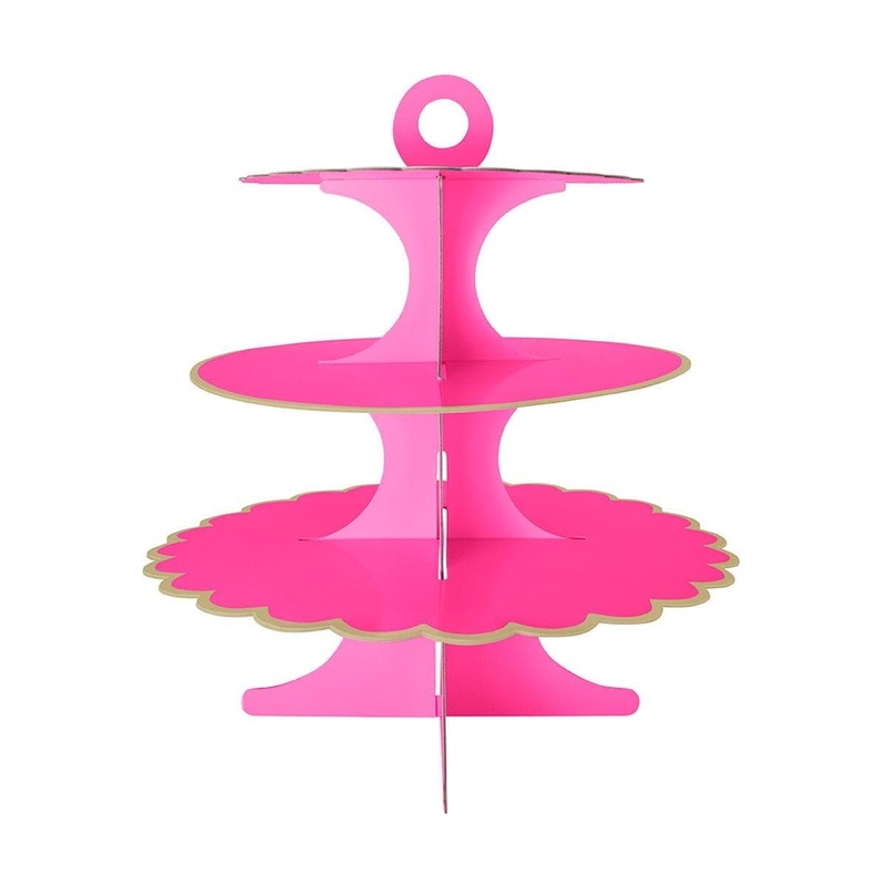 Cupcake Stand 3 Tiers, Hot Pink