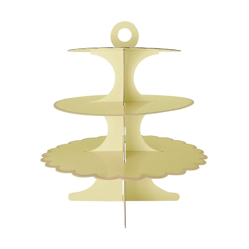 Cupcake Stand 3 Tiers, Yellow