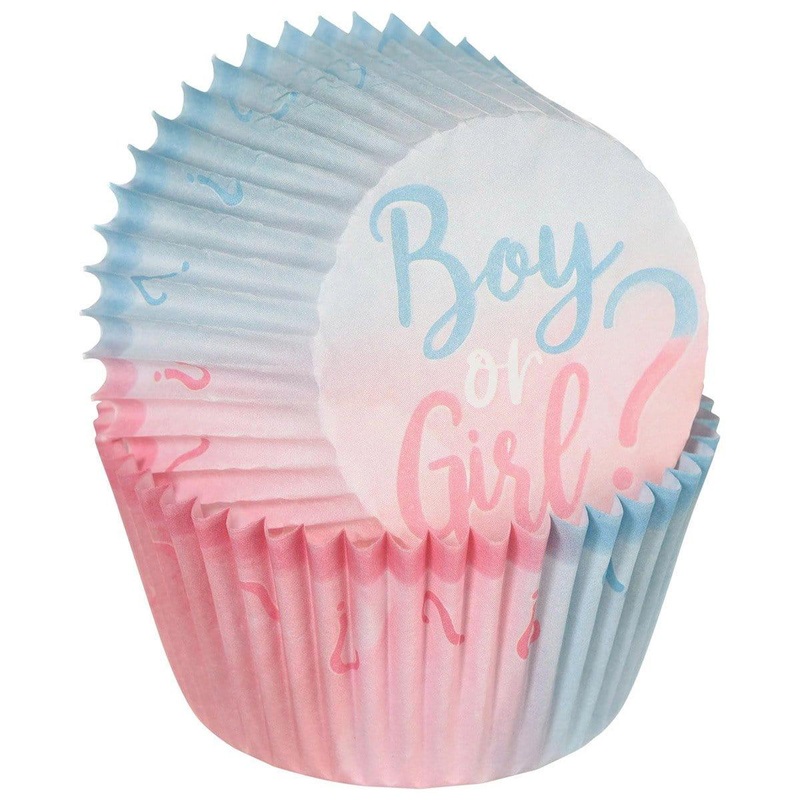 Gender Reveal Party: Cupcakes Cases, 75 Count.