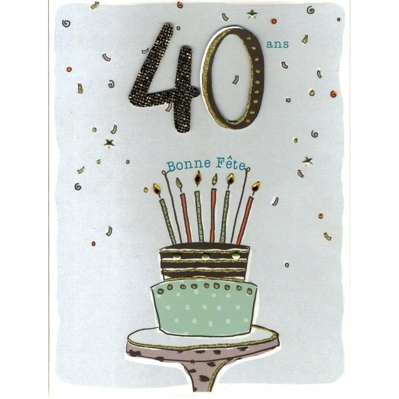 Gigantic Card - 40 Ans Cake